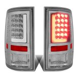 2016 Dodge Ram 3500 Chrome LED Tail Lights Tube