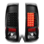 2011 Ford F550 Super Duty Black LED Tail Lights