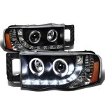 2003 Dodge Ram Black Projector Headlights