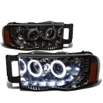 2004 Dodge Ram 2500 Smoked Projector Headlights