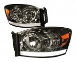 Dodge Ram 2006-2008 Smoked Headlights LED DRL Tube