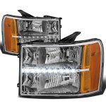 2007 GMC Sierra Headlights LED DRL