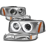 GMC Sierra 3500 2001-2002 Halo Projector Headlights and Bumper Lights