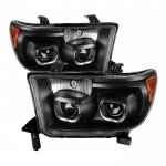 2008 Toyota Tundra Black Halo Projector Headlights