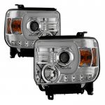 2015 GMC Sierra 3500HD LED Signature DRL Projector Headlights