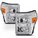 2011 Ford F550 Super Duty LED DRL Projector Headlights