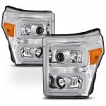 2015 Ford F550 Super Duty LED DRL Projector Headlights