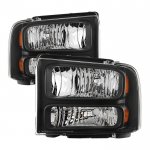 Ford F250 Super Duty 1999-2004 Black Headlights Conversion