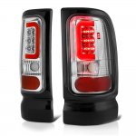 2000 Dodge Ram 3500 Chrome LED Tail Lights Red Tube