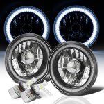 1974 GMC Suburban SMD Halo Black Chrome LED Headlights Kit