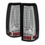 2003 Chevy Silverado 3500 Clear Custom LED Tail Lights