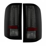 2013 Chevy Silverado 2500HD Black Smoked LED Tail Lights