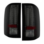 2008 Chevy Silverado 2500HD Black Smoked LED Tail Lights