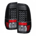 2016 Ford F450 Super Duty Black LED Tail Lights