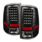 2016 Dodge Ram 3500 Black LED Tail Lights