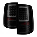 2012 Dodge Ram 3500 Black Smoked LED Tail Lights