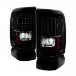 1997 Dodge Ram 2500 Black LED Tail Lights