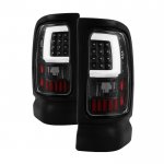 1994 Dodge Ram 3500 Black Tube LED Tail Lights