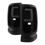 1999 Dodge Ram 3500 Black Smoked Tube LED Tail Lights