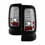 1999 Dodge Ram Clear Tube LED Tail Lights