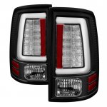 2015 Dodge Ram 3500 Black Tube LED Tail Lights