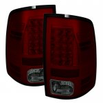 2016 Dodge Ram 3500 Red Smoked LED Tail Lights