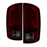 2005 Dodge Ram 2500 Red Smoked LED Tail Lights