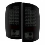 2007 Dodge Ram 3500 Black Smoked LED Tail Lights