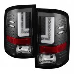 GMC Sierra 2014-2018 Black L-Tube LED Tail Lights