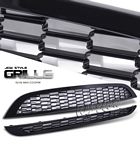 Mini Cooper S 2002-2008 Black JCW Style Sport Grille Combo