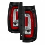 GMC Yukon XL Denali 2007-2014 Black LED Tail Lights Tube