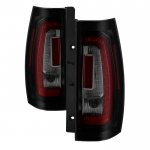 2010 Chevy Tahoe Black Smoked LED Tail Lights Tube