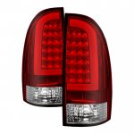 2013 Toyota Tacoma Red Clear LED Tail Lights