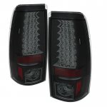 2002 Chevy Silverado 2500 Black Smoked LED Tail Lights