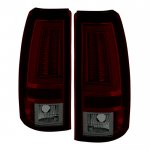 1999 Chevy Silverado 2500 Red Smoked LED Tail Lights Tube