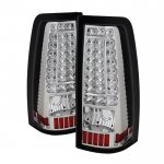 1999 Chevy Silverado 2500 Clear LED Tail Lights C-DRL