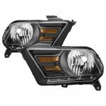 Ford Mustang 2010-2014 Black Headlights