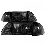 Ford Mustang 1987-1993 Smoked Headlights Set