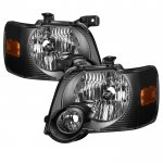 2008 Ford Explorer Black Headlights