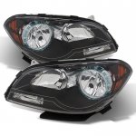 Chevy Malibu 2008-2012 Black Headlights