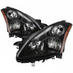 Nissan Altima Sedan 2010-2012 Black HID Headlights