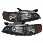 Nissan Altima 2000-2001 Black Headlights