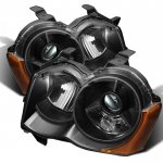 2008 Jeep Grand Cherokee Black HID Projector Headlights