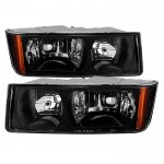 Chevy Avalanche Body Cladding 2002-2006 Black Headlights