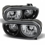 2013 Dodge Challenger Black Headlights