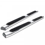 2013 Ford F150 SuperCab Step Bars Curved Stainless 5 Inches