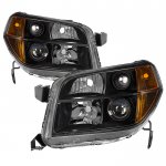 Honda Pilot 2006-2008 Black Headlights