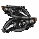 Toyota Corolla 2009-2010 Black Headlights