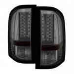 2008 Chevy Silverado 2500HD Smoked L-Custom LED Tail Lights