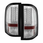 2009 Chevy Silverado 2500HD Chrome L-Custom LED Tail Lights